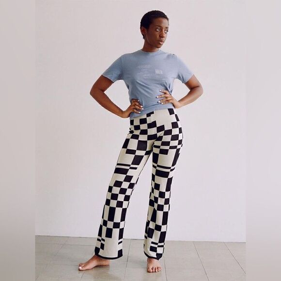 Paloma Wool Puerto Pant in Black Check - Picture 4 of 10